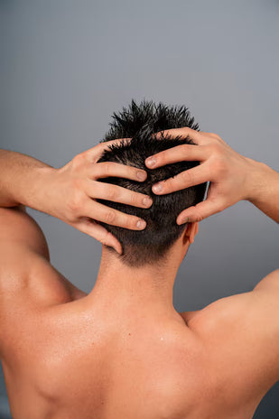 Rub into scalp